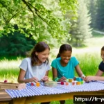 Home 19 청소년지도사 실무 과정에서의 문제 해결 - **Prompt:** "A brightly lit summer camp scene in the French Alps. Several children, aged 8-10, are g...