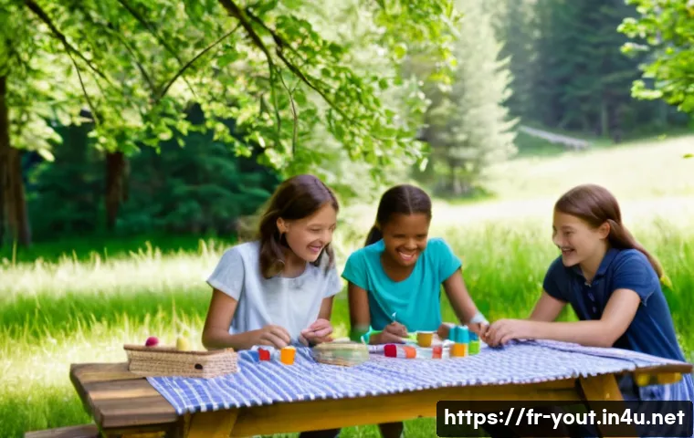 청소년지도사 실무 과정에서의 문제 해결 - **Prompt:** "A brightly lit summer camp scene in the French Alps. Several children, aged 8-10, are g...