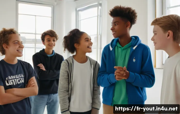 청소년지도사로서의 전문성 강화 세미나 - A diverse group of French teenagers participating in a theatre forum workshop in a modern community ...